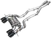 AWE AWE SwitchPath Catback Exhaust System - Chrome Silver Or Diamond Black Tips - BMW G87 M2 S58 3.0L AWEG87SP