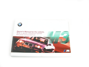 Genuine BMW 1998 M3 Owners Manual - E36 M3 S52 3.2L