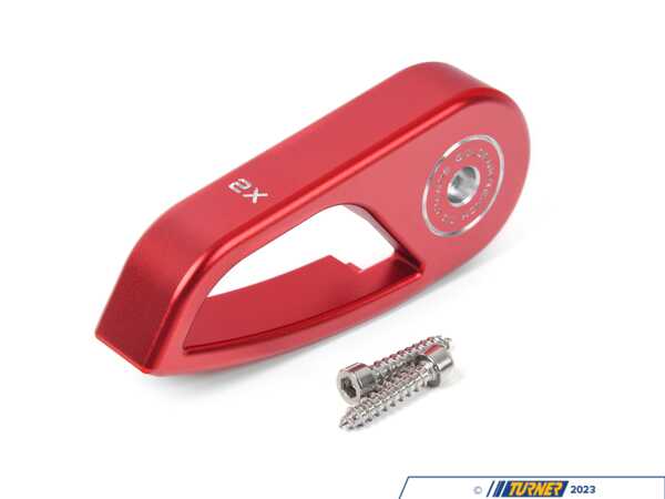Goldenwrench Supply Co Goldenwrench BLACKLINE Performance Edition Hood Latch Handle (LHD) - Red - BMW F22/23 F3X F44 F48 F8X FXXHHL-R