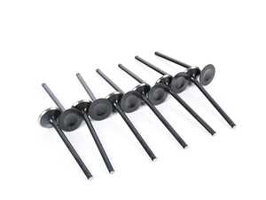 SuperTech  Black Nitrided Exhaust Valve - +1mm Oversize - Set Of 12 - M50/M52/S50/S52