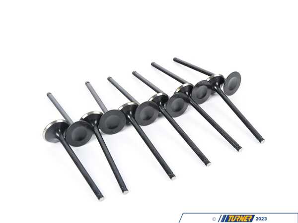 Supertech SuperTech  Black Nitrided Exhaust Valve - +1mm Oversize - Set Of 12 - M50/M52/S50/S52 BMEVN-1031S-12