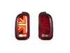 ZiZa Red Union Jack LED Rear Tail Lights - R55 MINI Clubman  MINIR55TLRED View 1