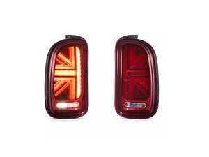 Red Union Jack LED Rear Tail Lights - R55 MINI Clubman 