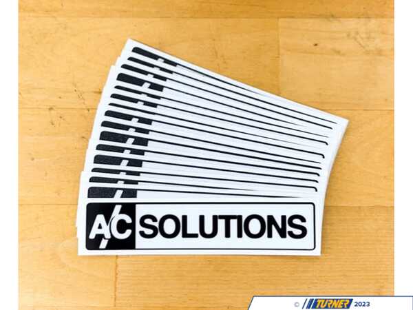 A/C Solutions A/C Solutions Box Sticker ACS-BOX-STICKER
