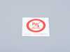 Genuine MINI STICK-ON LABEL 01295A3BFA7 View 1