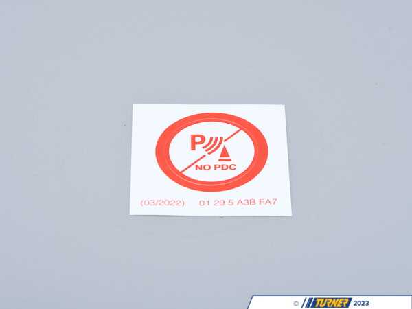 Genuine MINI STICK-ON LABEL 01295A3BFA7
