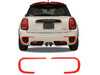 Bremmen Parts John Cooper Work Bumper Highlighted Sticker Kit Rear - Gloss Red 51142468932R View 1