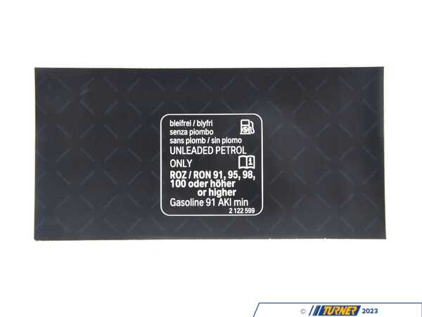 Genuine BMW Genuine BMW Label "premium Fuel Unleade - 71212122599 71212122599