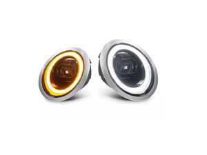 Sequential Projector LED DRL Headlights - Pair