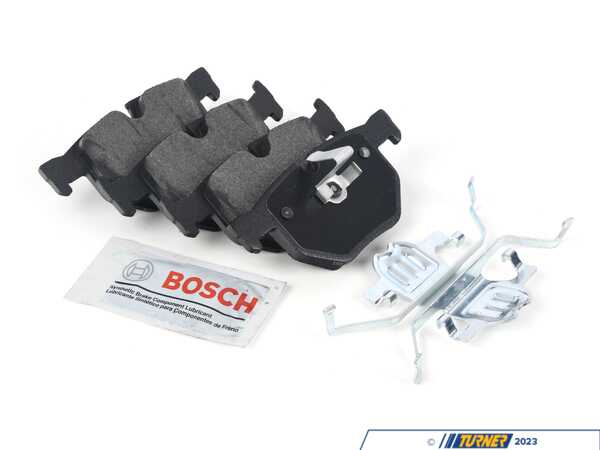 Bosch Bosch Blue Semi-Metallic Brake Pads With Hardware - Rear - BMW E60 E70 E71 F15 F16 BE1042H