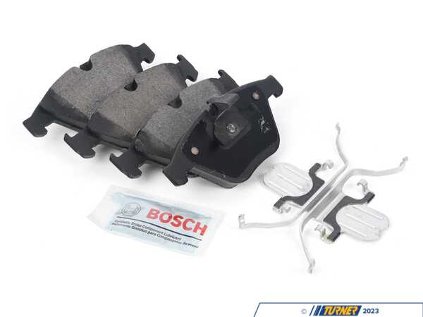 Bosch Bosch Blue Semi-Metallic Brake Pads With Hardware - Front - BMW E60 525i 528i 530i BE1260AH