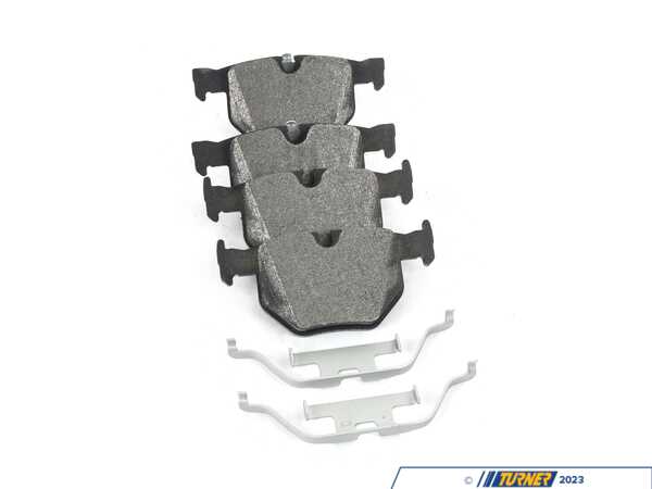 Bosch Bosch Blue Semi-Metallic Brake Pads With Hardware - Rear - BMW E9X 330 335 (up to 09/2009) BE1170H