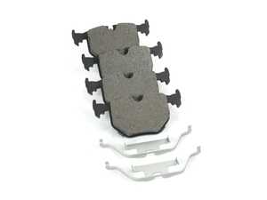Bosch Blue Semi-Metallic Brake Pads With Hardware - Rear - BMW E46 325Ci 330i/Ci/xi M3, E39 M5, E38 740/750, E53 X5, E83 X3