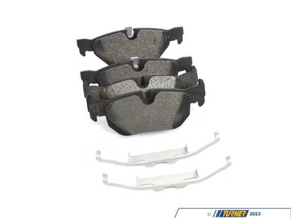 Bosch Bosch Blue Semi-Metallic Brake Pads With Hardware - Rear - BMW E82/88 128i, E9X 328i/xi, E84 X1 28i BE1171H
