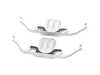 Bosch Bosch Blue Semi-Metallic Brake Pads With Hardware - Front - E9X 328, E84 28i BE1260CH View 2