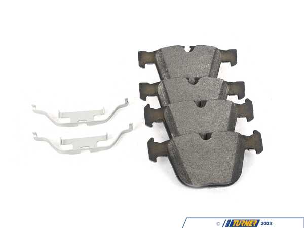 Bosch Bosch Blue Semi-Metallic Brake Pads With Hardware - Rear - E82 1M, E9X M3, E6X M5/M6 BE919H