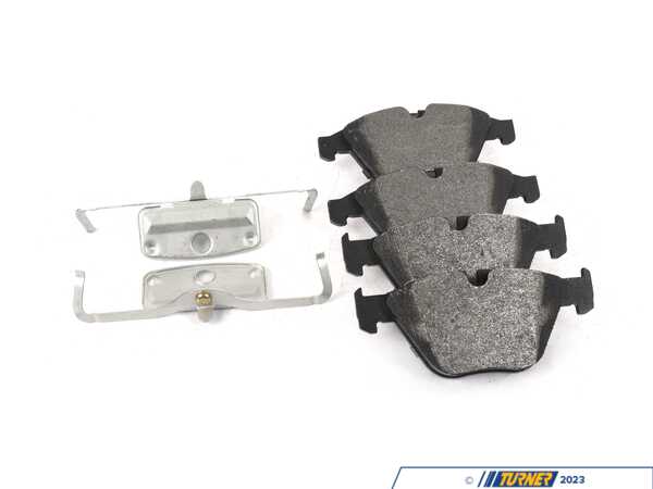 Bosch Bosch Blue Semi-metallic Brake Pads With Hardware - Front - BMW E82 1M, E9X M3 BE918H