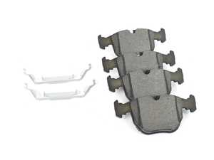 Bosch Blue Semi-Metallic Brake Pads With Hardware - Front - BMW E39 530 540 M5, E38 740i/iL, E53 X5