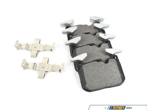 Bosch Bosch Blue Semi-Metallic Brake Pads With Hardware - Front - BMW F3X 335 340 435 440, F8X M3 M4 BE1609H