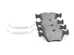 Bosch Blue Semi-Metallic Brake Pads With Hardware - Front - BMW E46 330, E83 X3, E85/86 Z4 3.0si