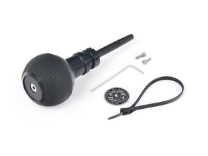 BFI GS2 Automatic Shift Knob - Black w/ Black Perforated Air Leather - E82/88 E9X E85/89 Z4 (Automatic Trans)