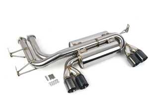 Megan Supremo Axle Back Exhaust - Black Chrome Tips - E46 M3