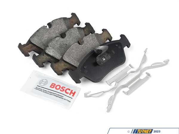 Bosch Bosch Blue Semi-Metallic Brake Pads With Hardware - Front - BMW E36 E46 Z3 Z4 BE781H
