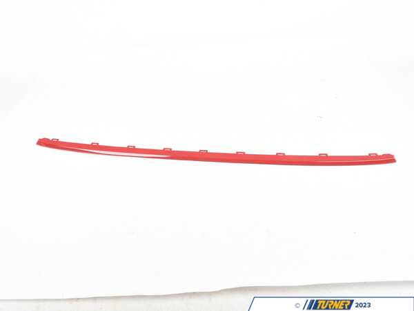 Genuine MINI Trim Strip Front Top - JCW Red Gloss 51115A0CB63