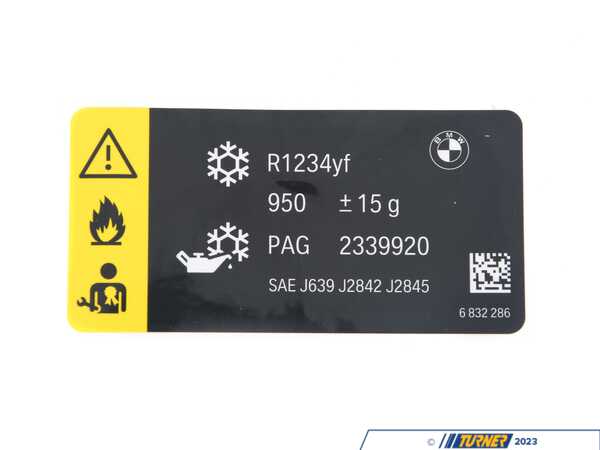 Genuine BMW LABEL, COOLANT 71236832286