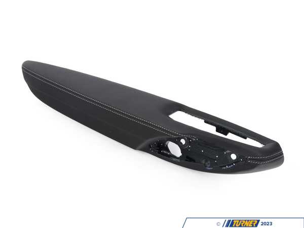 Genuine BMW Genuine BMW Armrest In Leather, Front Left - Schwarz - 51418057385 - F80, 51418057385