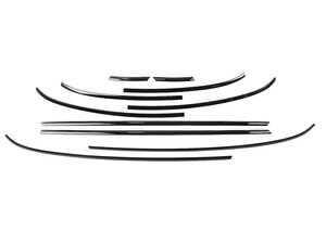 MINI Waistline | Beltline Piano Black Full Belt Line Kit Peel & Stick  - F56