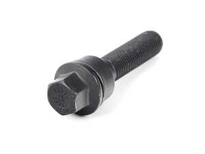 Floating Ball Seat Wheel Bolt (Black) - 14x1.5x50mm - Priced Each