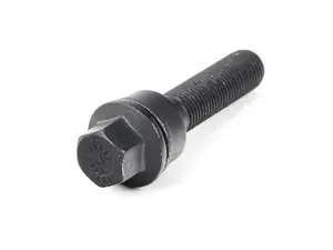 Floating Ball Seat Wheel Bolt (Black) - 14x1.5x50mm - Priced Each
