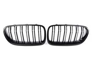 Autotecknic Glazing Black Dual-Slat Front Grille Set  - F10 5-Series / M5