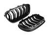AUTOTECKNIC Autotecknic Glazing Black Dual-Slat Front Grille Set  - F10 5-Series / M5 ATK-BM-0067-DS-G View 2