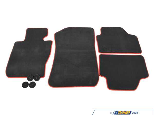 Genuine BMW Genuine BMW Floor Mat Set - Corral Red - E84 51477348393