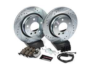 Power Stop Z26 Street Warrior Rear Brake Kit - K877-26 - E46 325i / 325Ci / 323i / 328i