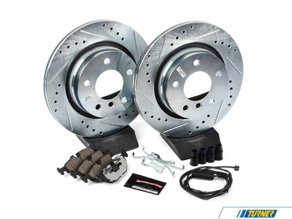 Power Stop Power Stop Z26 Street Warrior Rear Brake Kit - K877-26 - E46 325i / 325Ci / 323i / 328i K877-26