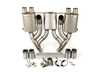 Active Autowerke Maad Maxx Rear Exhaust Section - 3 Can Valve  11-073 View 1