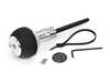 Black Forest Industries BFI GS2 Automatic Shift Knob - Silver w/ Black Perforated Air Leather - E36 Z3 E46 E39 E38 E53 E60 (Automatic Trans) GS2-BMA-1 View 1
