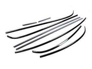 MINI Waistline| Beltline Piano Black Full Belt Line Kit Peel & Stick - R56