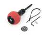 Black Forest Industries BFI GS2 Automatic Shift Knob - Black w/ Red Alcantara - E82/88 E9X E85/89 Z4 (Automatic Trans)  GS2-BMA-2SRU View 1