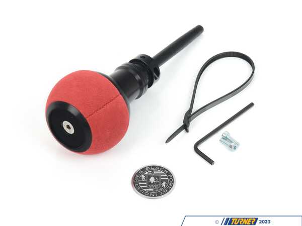 Black Forest Industries BFI GS2 Automatic Shift Knob - Black w/ Red Alcantara - E82/88 E9X E85/89 Z4 (Automatic Trans)  GS2-BMA-2SRU