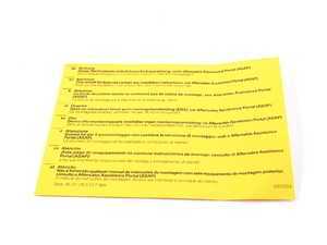 Genuine BMW Stick-on Label 01290017969