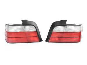 Anzo BMW Taillights - 3 Series E36 Sedan - Red/Clear