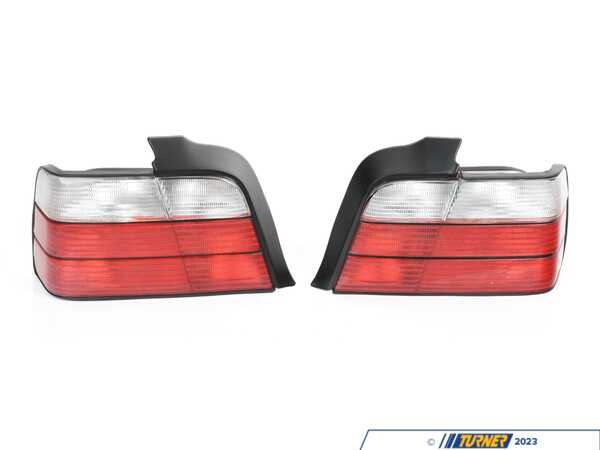 Anzo Anzo BMW Taillights - 3 Series E36 Sedan - Red/Clear anz221216