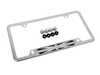 Genuine MINI MINI Black Jack License Plate Frame - Polished - Priced Each 51805A5CFB5 View 1