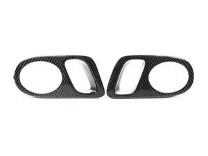 Slimmbones Fog Light Trim With Intake Scoop - Pair - Carbon Fiber - E39 540i, M5
