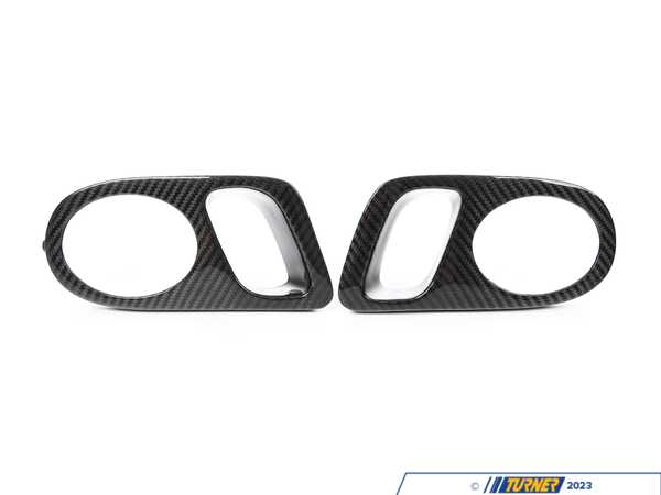Slimmbones Slimmbones Fog Light Trim With Intake Scoop - Pair - Carbon Fiber - E39 540i, M5 SBFCWSCF