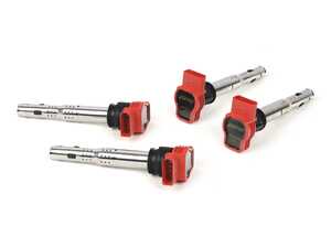 RacingLine Higher Output Ignition Coils - Red - Set of Four